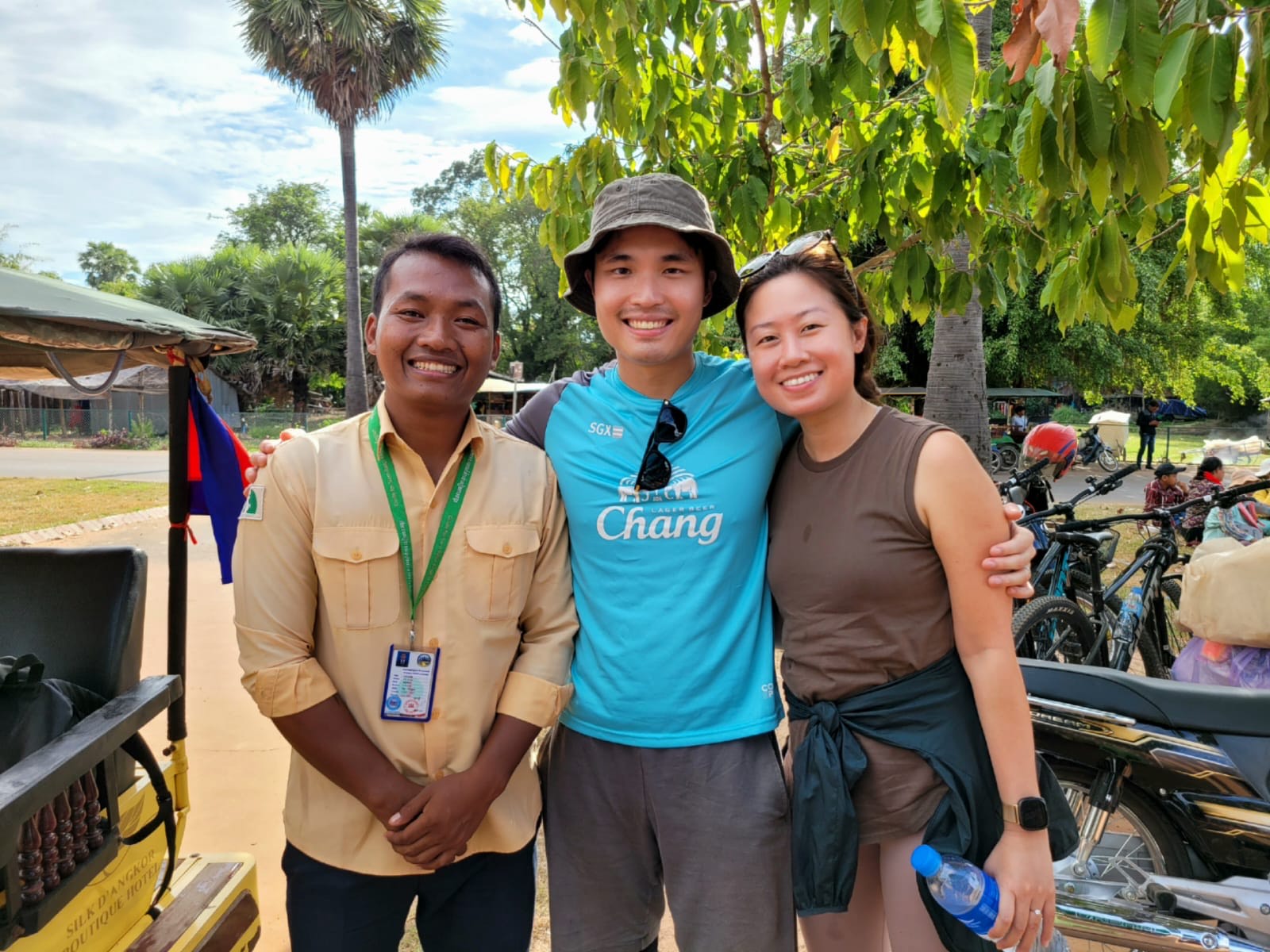 Luang Prabang Bike to Kuang Si Waterfall & Cruise the Mekong River 1 Day